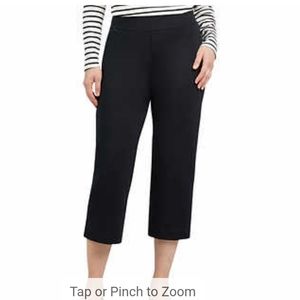 Lands' End Women's Shore Comfort Stretch Knit Carpi Pants Pull On nwt